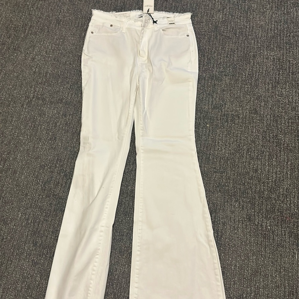 Judy blue white non distressed flare